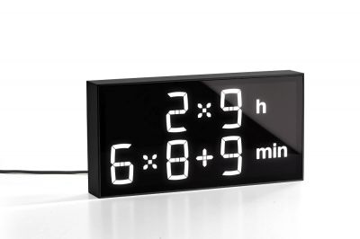 Digital clock LED Table clock Albert Clock Black